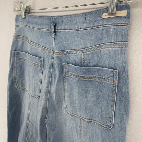 PILCRO Jeans 29 ANTHROPOLOGIE High Waist Tapered Ankle Light Wash Denim Blue - Picture 7 of 16
